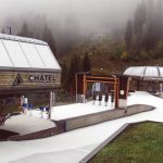 Swiss Winter Village a Milano: si scia sulla pista Neveplast sognando i giochi olimpici